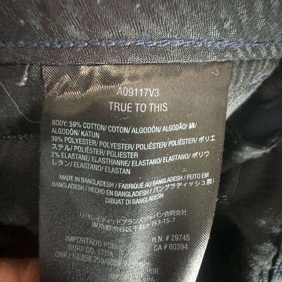 Volcom True To This Black Stretch Chino Shorts Men’s 30 (flat-front style) - Picture 4 of 6